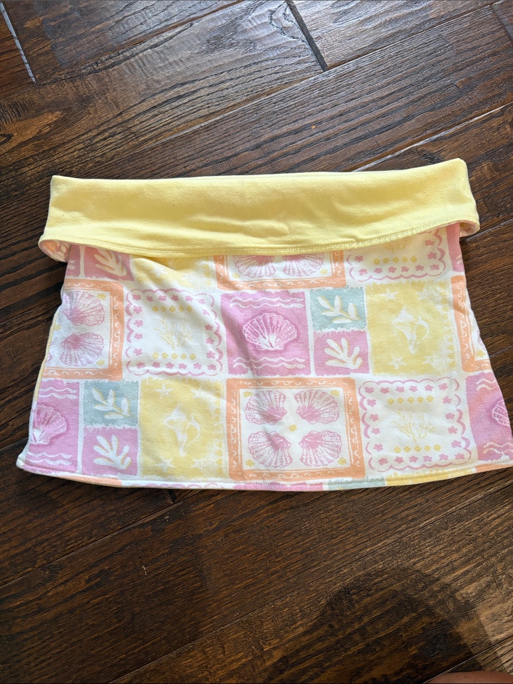 Hollister reversible Pastel Seashell tube top - Yellow & Pink